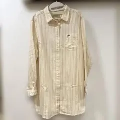 crocodile ストライプ 長袖シャツ