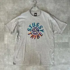 【美品】STUSSY TRIBE グレー Tシャツ Ｌサイズ