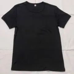 UNIQLOストレッチコットンクルーネック 半袖Tシャツ ブラックLのサムネイル