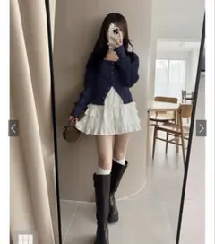 新品 GRL グレイル スクエアネックニットトップス[tu1526]