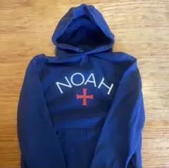 NOAH ロゴ パーカー ネイビー L