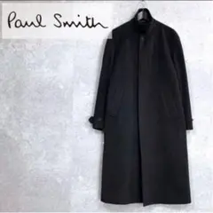 美品 ポールスミス カシミヤ アンゴラ ウールステンカラーコート L1217-3