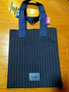 KALDI ストライプ トートバッグ ネイビー 冬用トートバッグのみ　2025