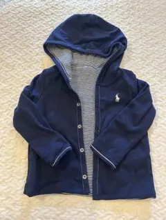 【未使用】タグ付　ラルフローレン　ネイビー フード付きアウター 12M