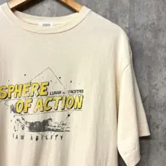 【美品】LOWRYS FARM かすれプリント　オーバーサイズTシャツ　Fのサムネイル