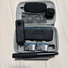 Insta360 X5 本体 バッテリー3個付きレンズカバー充電器