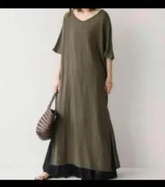 訳あり美品 Deuxieme Classe jobsドレス ワンピース ブラウン 訳あり美品 Deuxieme Classe jobsドレス ワンピース ブラウン