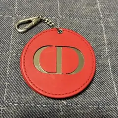 【未使用】Dior ミラー キーホルダー レッド