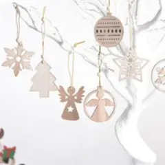 訳あり！オーナメント 木製 北欧風デザイン バレンタイン ナチュラル