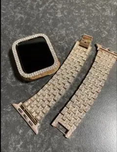 お買い得♡ Apple Watch キラキラ ケース ローズゴールド 41mm