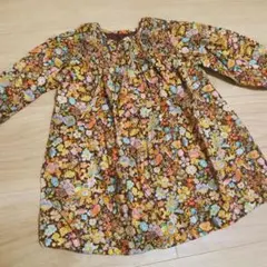 BONTON 花柄ワンピース 18M