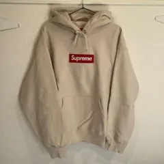 Supreme Box Logo Hooded Sweatshirt Stone