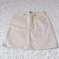 GU デニム台形スカート