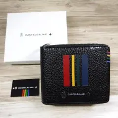 カステルバジャック 定価1万5400円 ラウンドファスナー財布 イタリア牛革のサムネイル