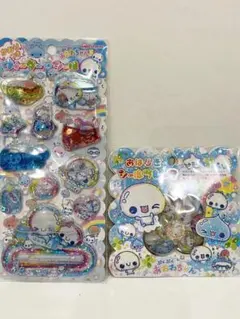 【正規品】かおりつきウォーターシール おはじきフレークシール あわわちゃん