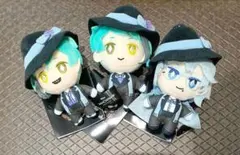 ツイステ 寮服マスコット オクタヴィネル寮 ジェイド フロイド アズール 3体