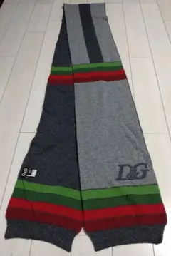 D&G ストライプマフラー グレー