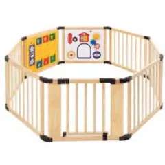 日本育児　木のミュージカルキッズランドDX ベビーサークル