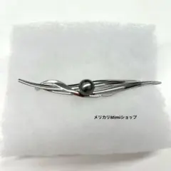 美品　未使用！9mm ブラックパール　本真珠　ブローチMY PRECIOUS