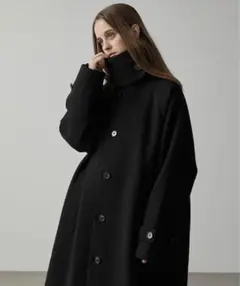 【CLEL】/テックメルトン ルーズステンカラーコート