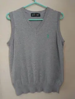 EAST BOY　Vネックスクールベスト　グレー