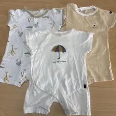 男の子　ロンパース 3点セット