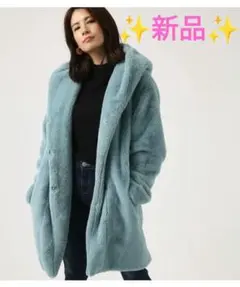 ☆新品☆ AZUL BY MOUSSY ショールカラー エコファー コート