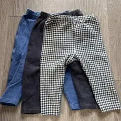 ユニクロ　3枚セットパンツ レギンス　80
