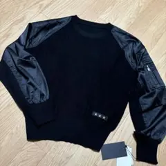 新品タグ付き！SCOT club 異素材ニットトップス　9号