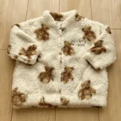 gelato piqueファーフリース ベア柄ジャケット 80-90cm
