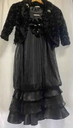 axes femme フォーマルドレス&ファーアウター ブラックサイズM 美品A