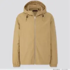 UNIQLO ユニクロ ライトウェイトフルジップパーカ ベージュ 425785のサムネイル