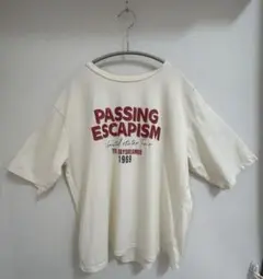 PASSING ESCAPISM Tシャツ M-L クリーム色