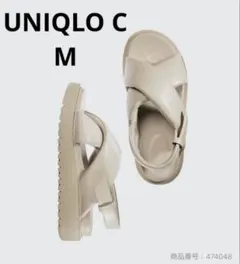 美品★UNIQLO:C クロスストラップサンダル　M ベージュのサムネイル