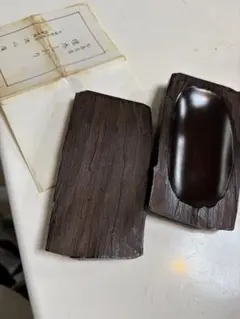 希少 埋木細工（うもれぎざいく） 埋もれ木細工 亀 箸置き 置物