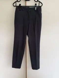 【タイムセール】PLSTスティックパンツ リネンブレンド M ネイビー
