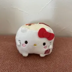 サンリオ ハローキティ 2006 ぬいぐるみ サンリオ2006 ハローキティぬいぐるみ オレンジ×黒チェック 非売品平成