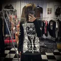 スカル クロス Vネック Tシャツ ifsixwasnine LGB KMRii - メルカリ