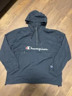 Champion フード付きナイロンジャケット ブラック　チャンピオン　L