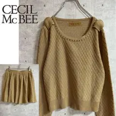 【極美品】CECIL McBEE 上下セット　ニット　スカート　Mサイズ