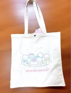 新品★未使用　大容量　内ポケット付　ニャニィニュニェニョン 手提げ トートバッグ
