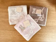 早朝セール【新品】ジルスチュアート　ミニタオルハンカチ（3枚セット）