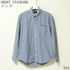SMART STANDARD メンズチェック柄シャツ Lサイズ