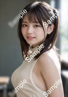 AI 美女 ポスター A4サイズ OL アート グラビア 美人 お尻 Y3345