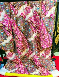 赤地 鳳凰 花文様 華やか 色打掛 - メルカリ