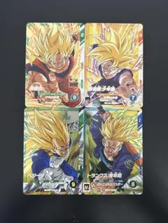 ドラゴンボールスーパーダイバーズ ビクトリーダイブパックのカード 4枚セット