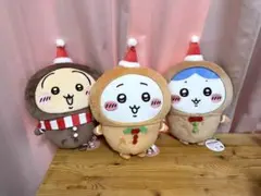 ちいかわ・ジンジャーマンBIGぬいぐるみ3種(ちいかわ＆ハチワレ＆うさぎ)