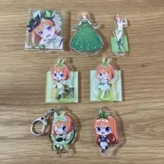 五等分の花嫁　中野四葉　ミニアクリルスタンド　7点まとめ売り