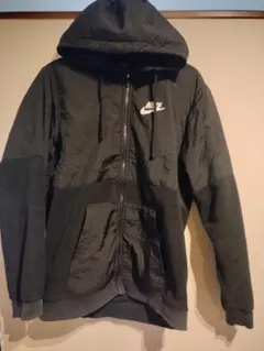 Nike ナイロンジャケット フード付き ブラック