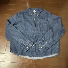 GU デニムシャツ 長袖 インディゴブルーのサムネイル